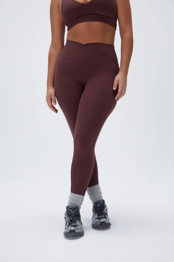 Ultimate Wrap Over Leggings - Burgundy