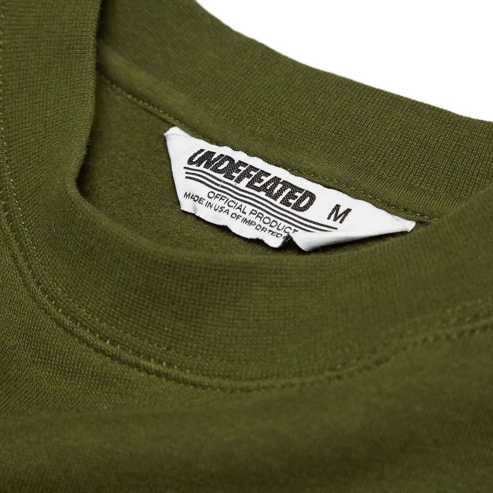 Undefeated Stencil Basic Pullover CrewOlive