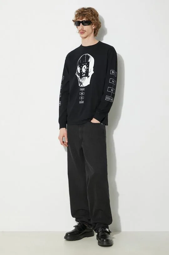 Undercover cotton longsleeve top Pullover black color UC1D4892.2