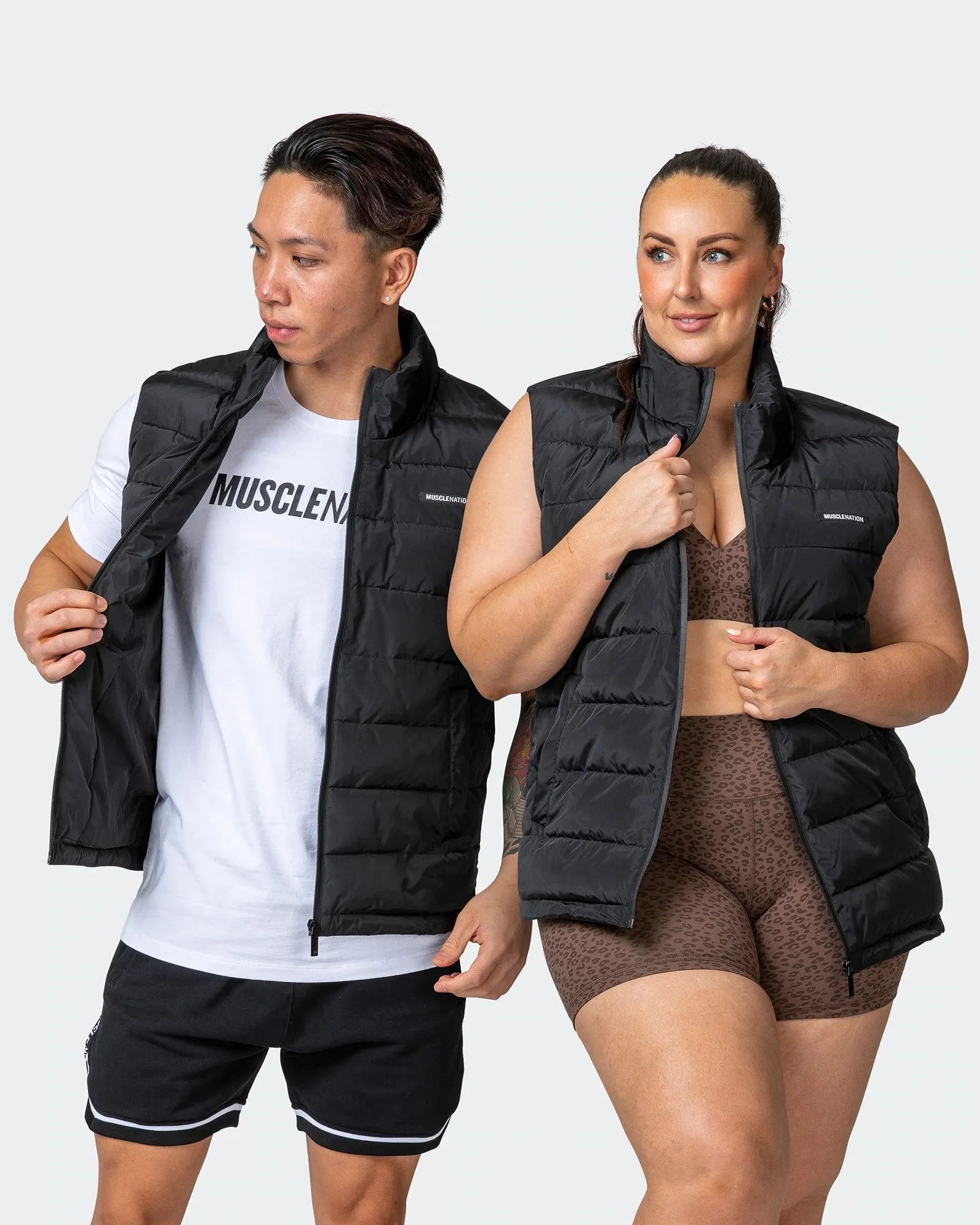 UNISEX PUFFER VEST Black