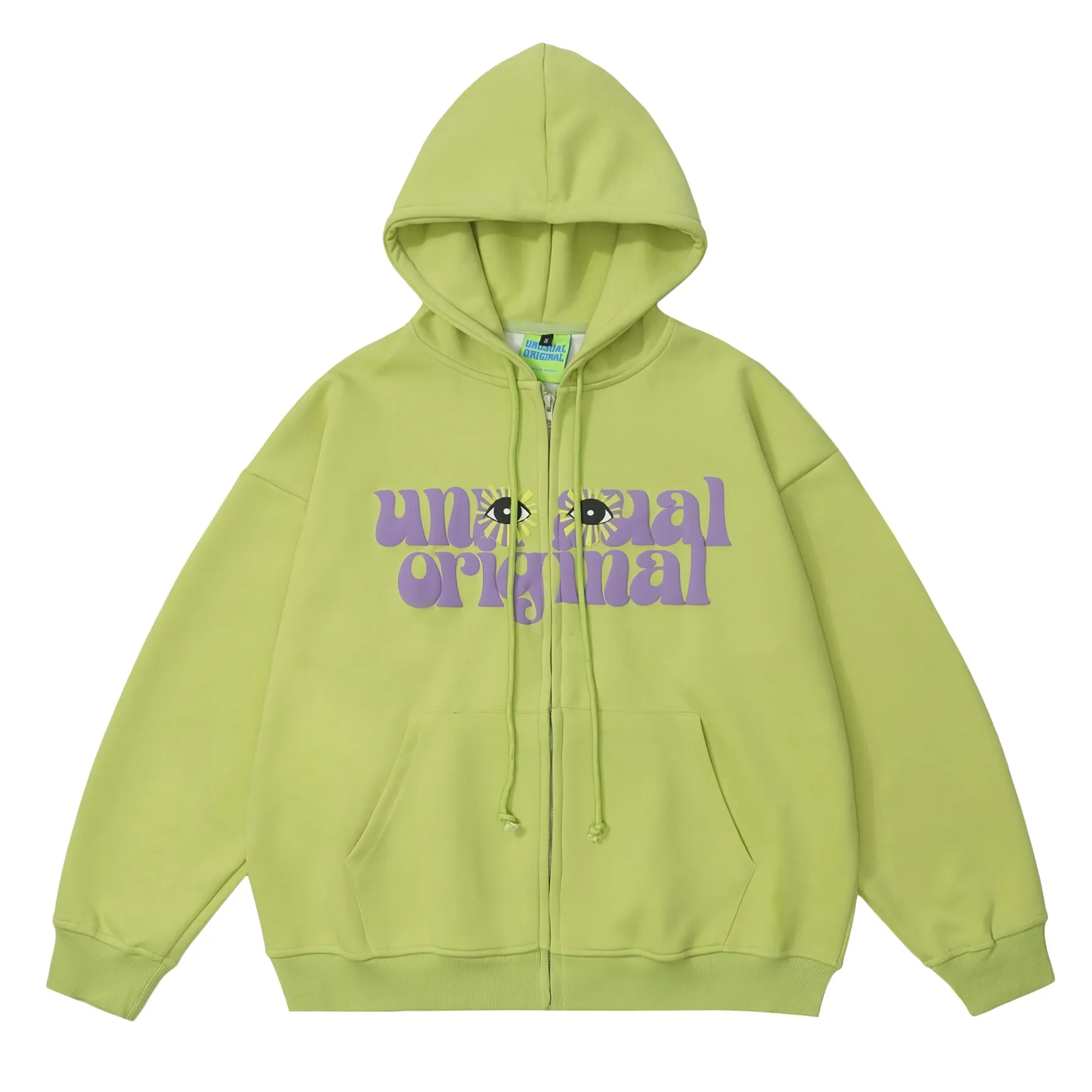 Unusual Original 'Vision' Zip-Up Hoodie