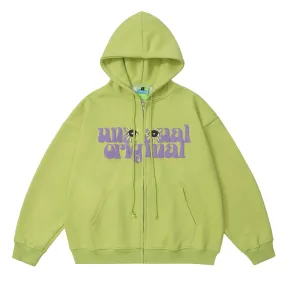 Unusual Original 'Vision' Zip-Up Hoodie