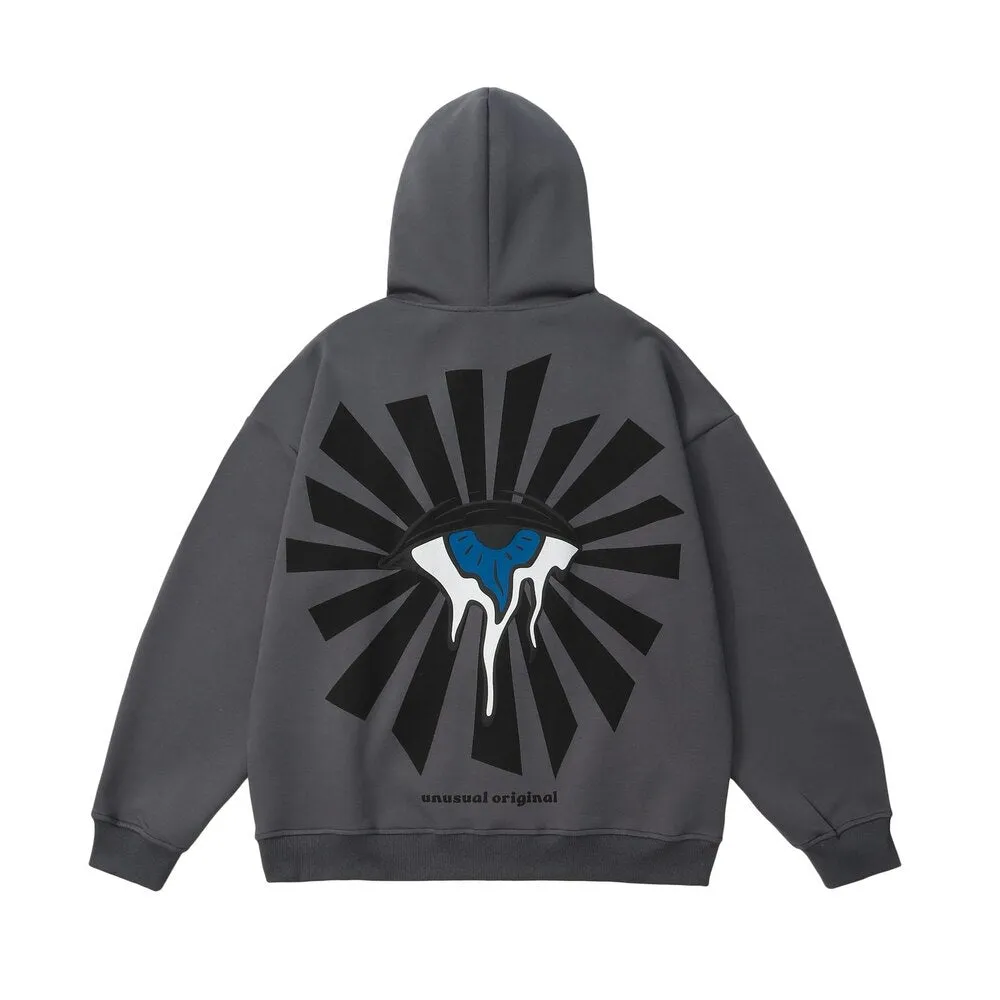 Unusual Original 'Vision' Zip-Up Hoodie