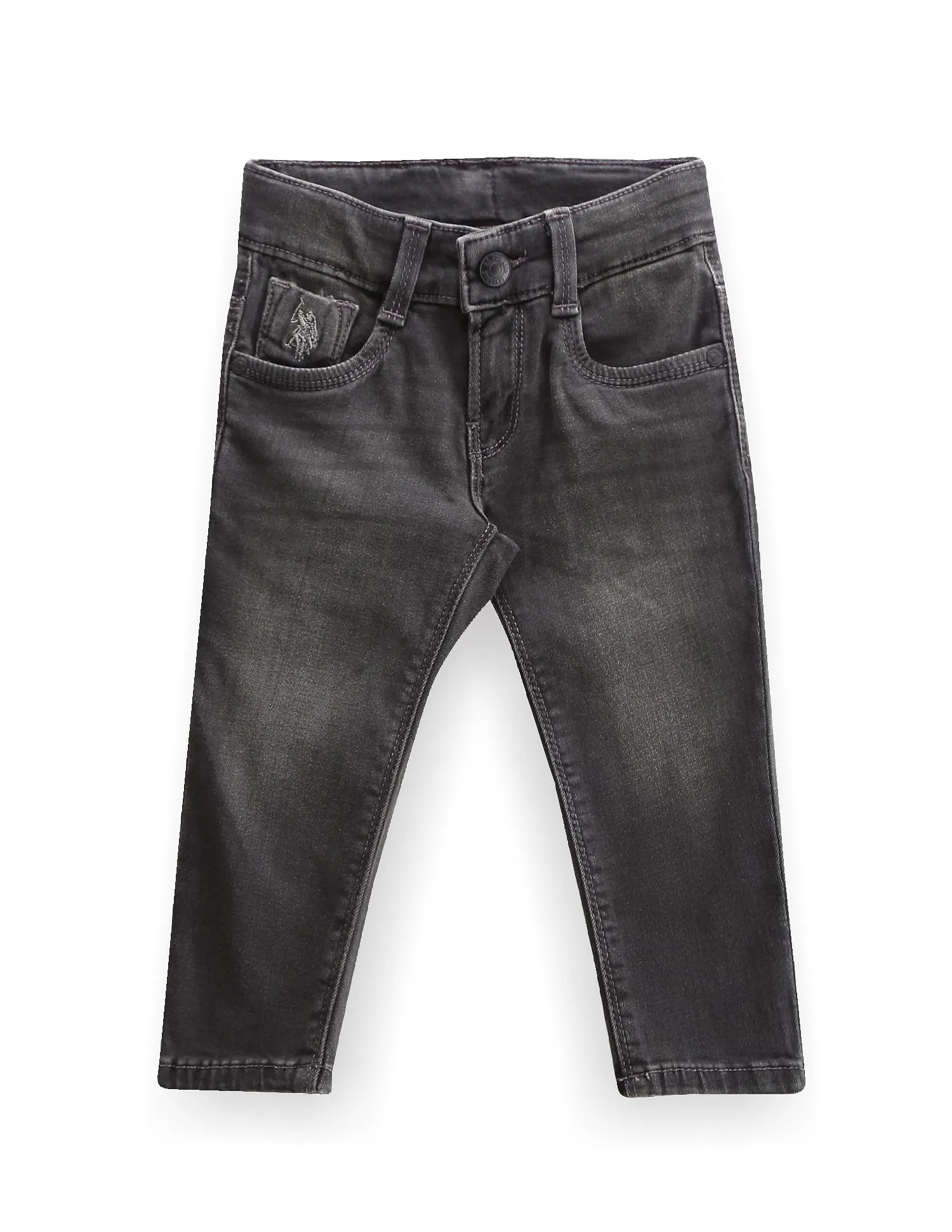 U.S. Polo Assn. Kids Boys Stone Wash Slim Jeans
