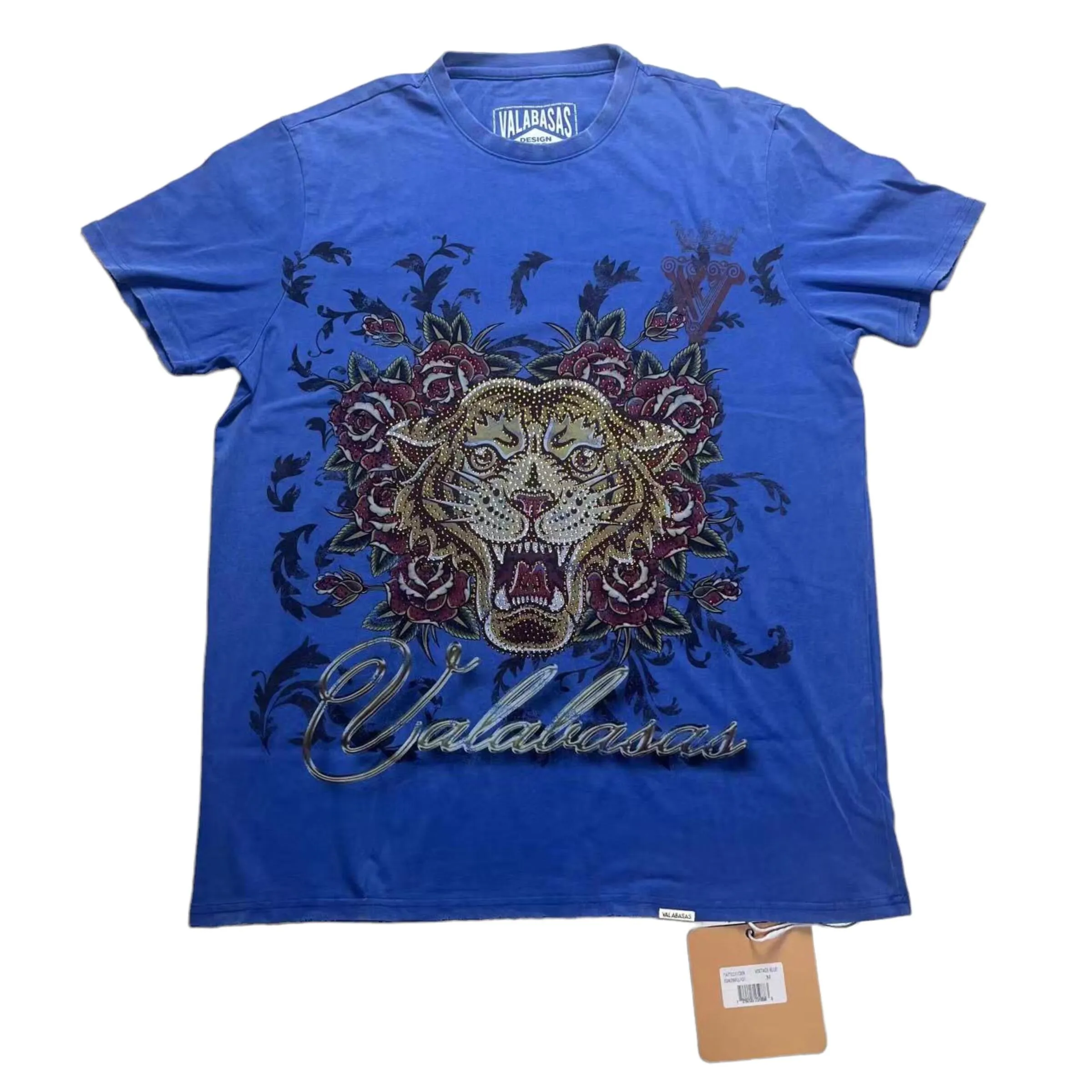 VALABASAS Tee Tatted Tiger Tee - Vintage Blue