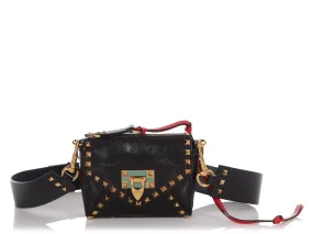 Valentino Small Black Spike Crossbody