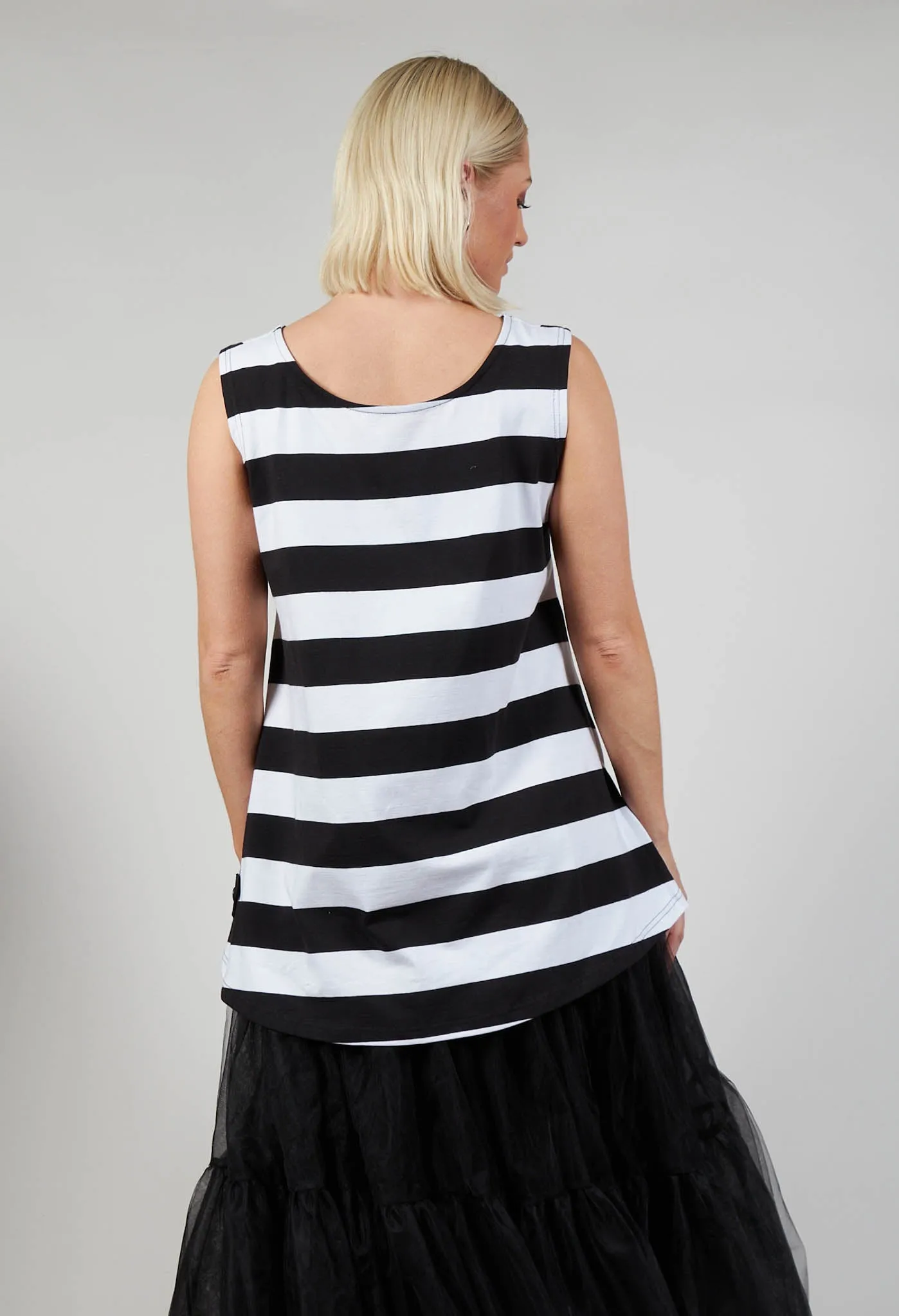 Vest Top in Block Stripe