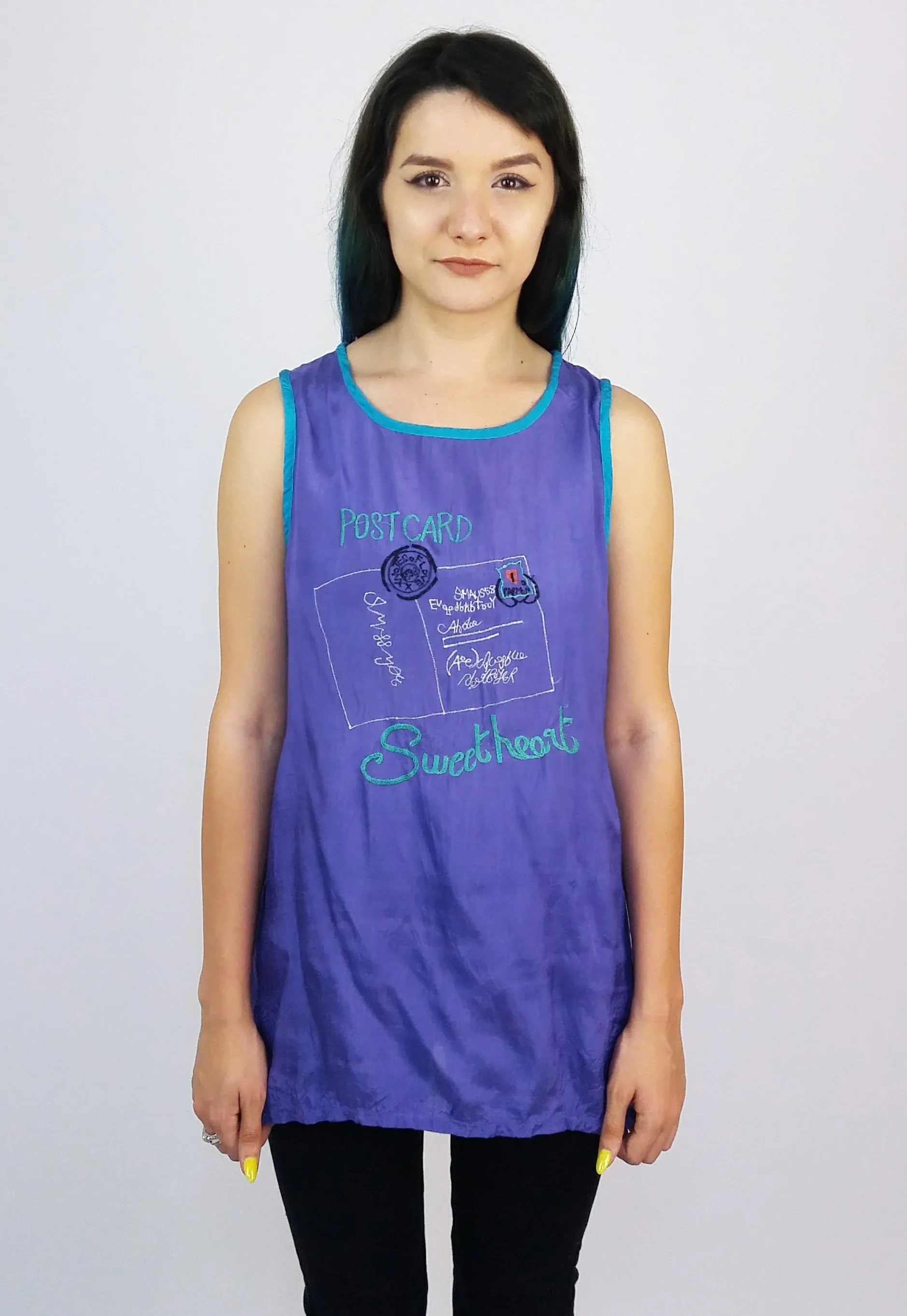 Vintage 80's Silky Vest top