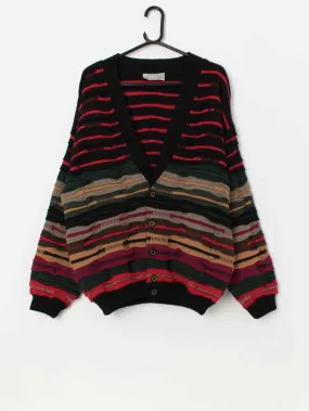 Vintage coogi style cardigan by Carlo Alberto Australia – Large