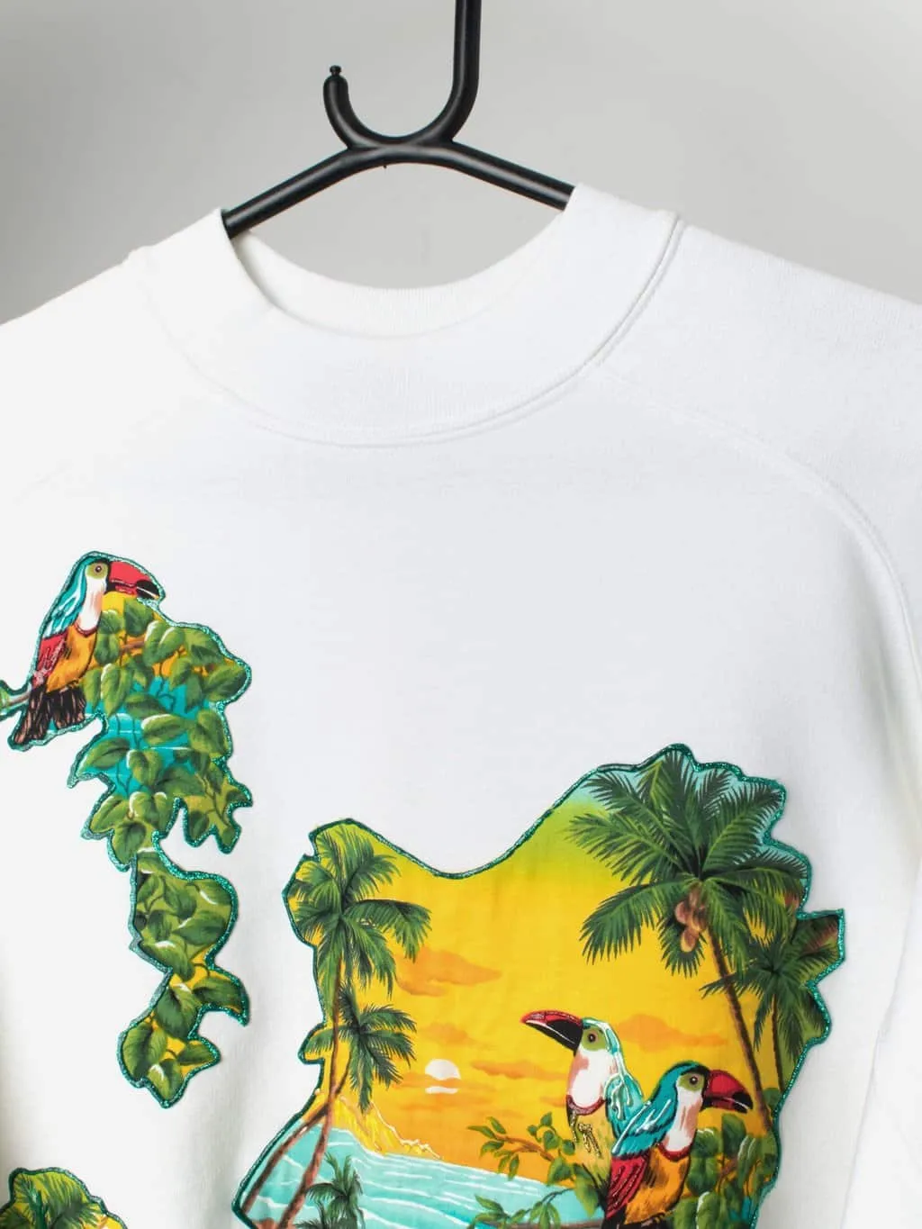 Vintage toucan tropical island sweatshirt – Large