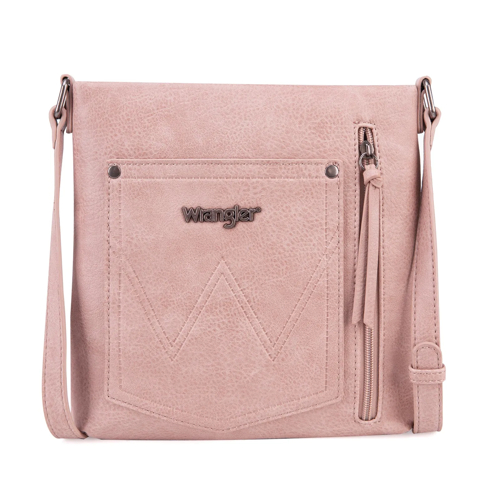 WG97G-9360  Wrangler Braided Concealed Carry Crossbody - Pink