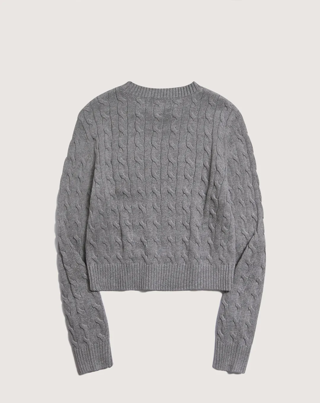 WHO.A.U  |Steve R-neck Cropped Cable Pullover (4Colors)  WHKAD1111F