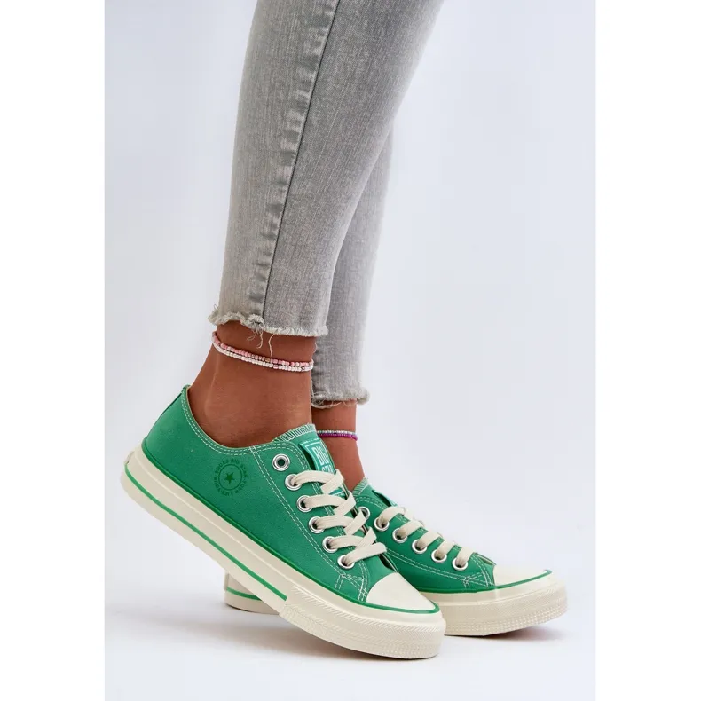 Women's Low Sneakers Big Star NN274268 Green