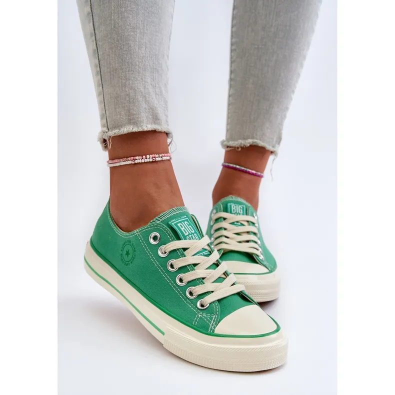 Women's Low Sneakers Big Star NN274268 Green