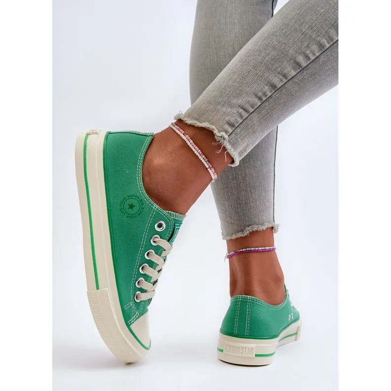 Women's Low Sneakers Big Star NN274268 Green