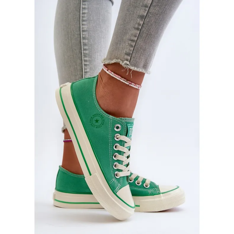 Women's Low Sneakers Big Star NN274268 Green