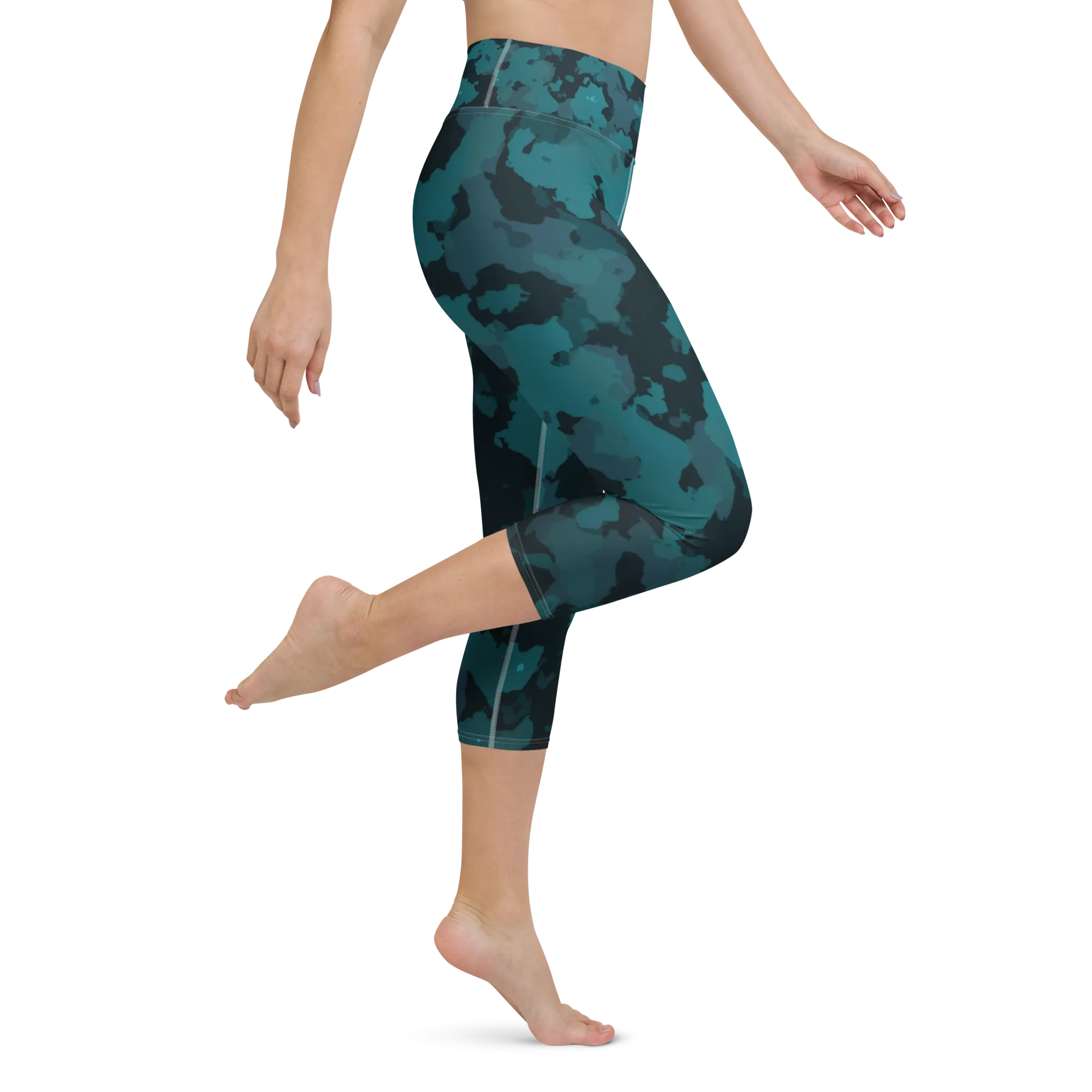 Women's CoastFlex Sport Ocean Camo Capri Leggings