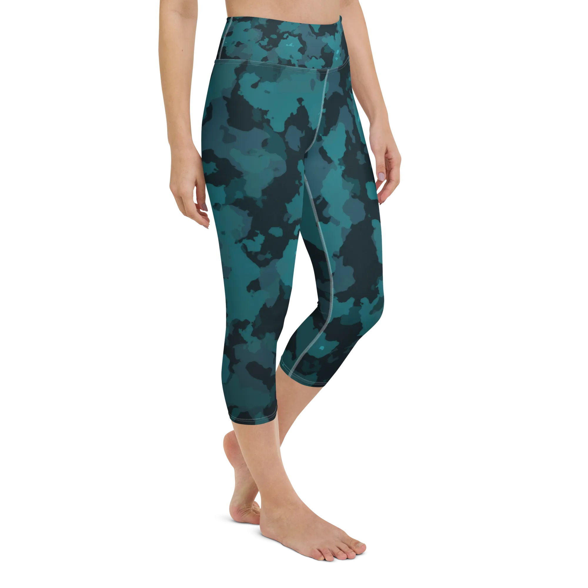 Women's CoastFlex Sport Ocean Camo Capri Leggings