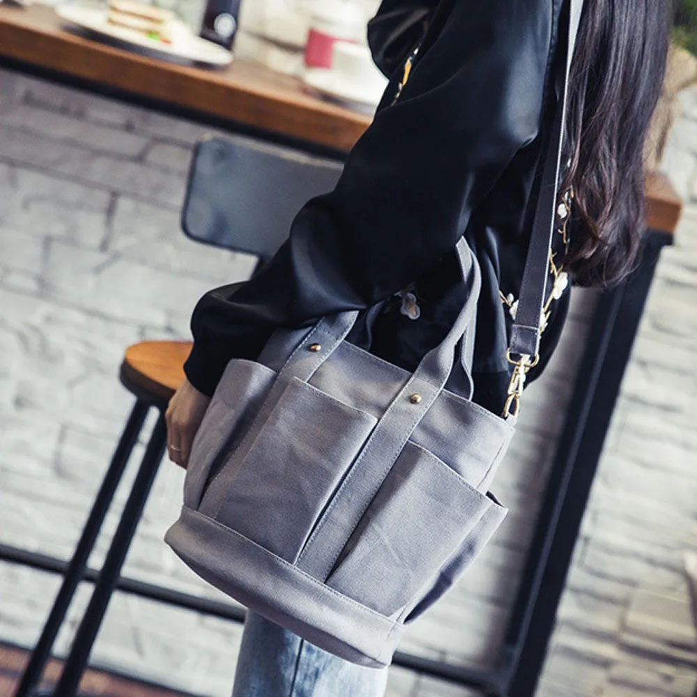 women's hbags Large Tote Zipper Canvas Shoulder Bag women messenger bags bolsa mujer Lady's Hbag