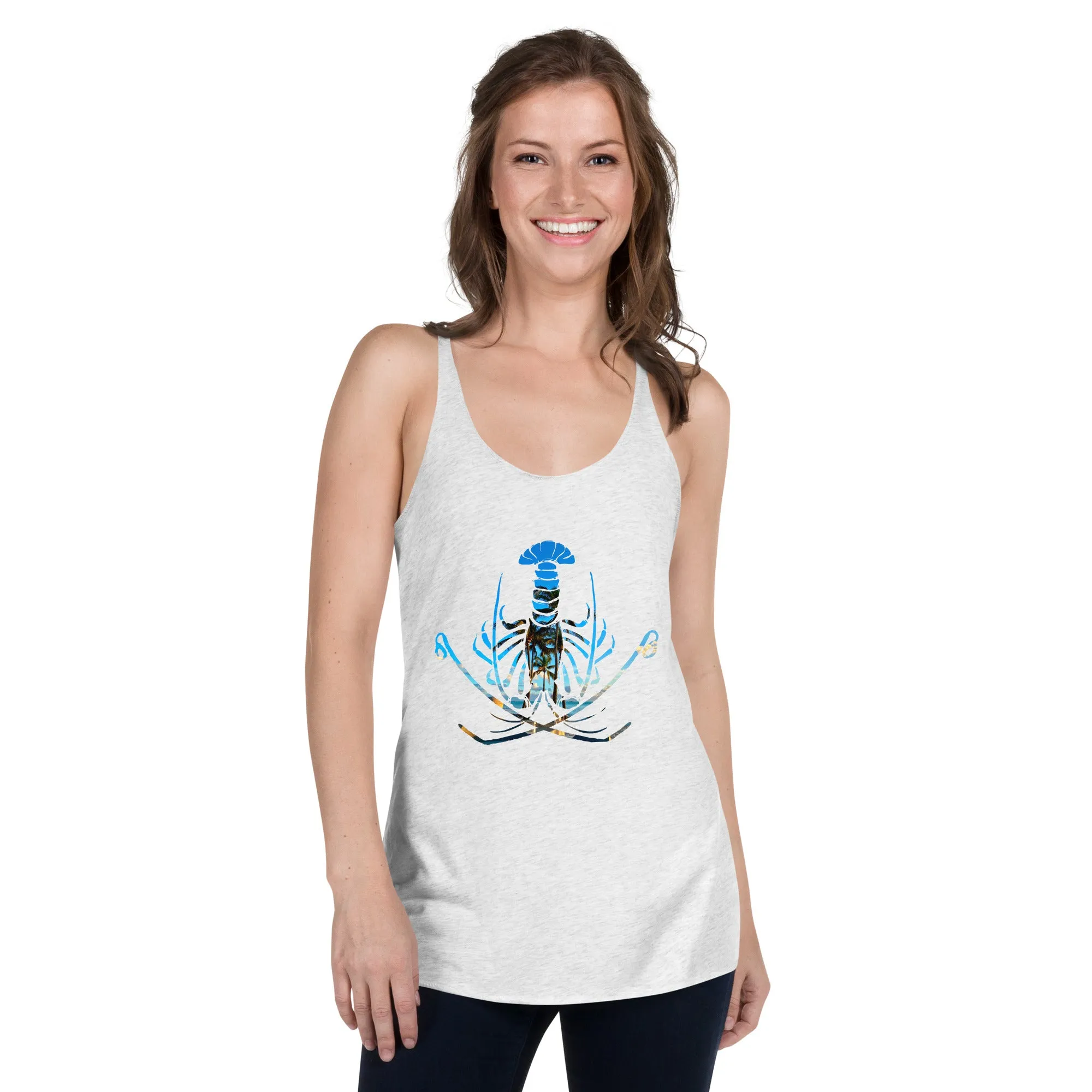 Women's Racerback Tank (Palm Lobster)