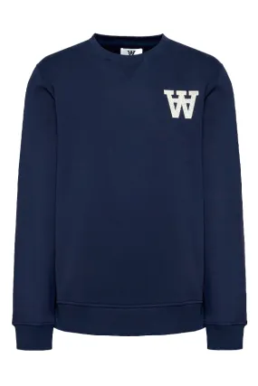 Wood Wood AA Sweatshirt Navy