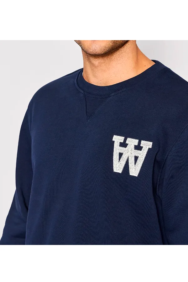 Wood Wood AA Sweatshirt Navy