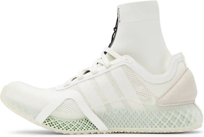 Y-3 White Mesh Runner 4D Low Sneakers