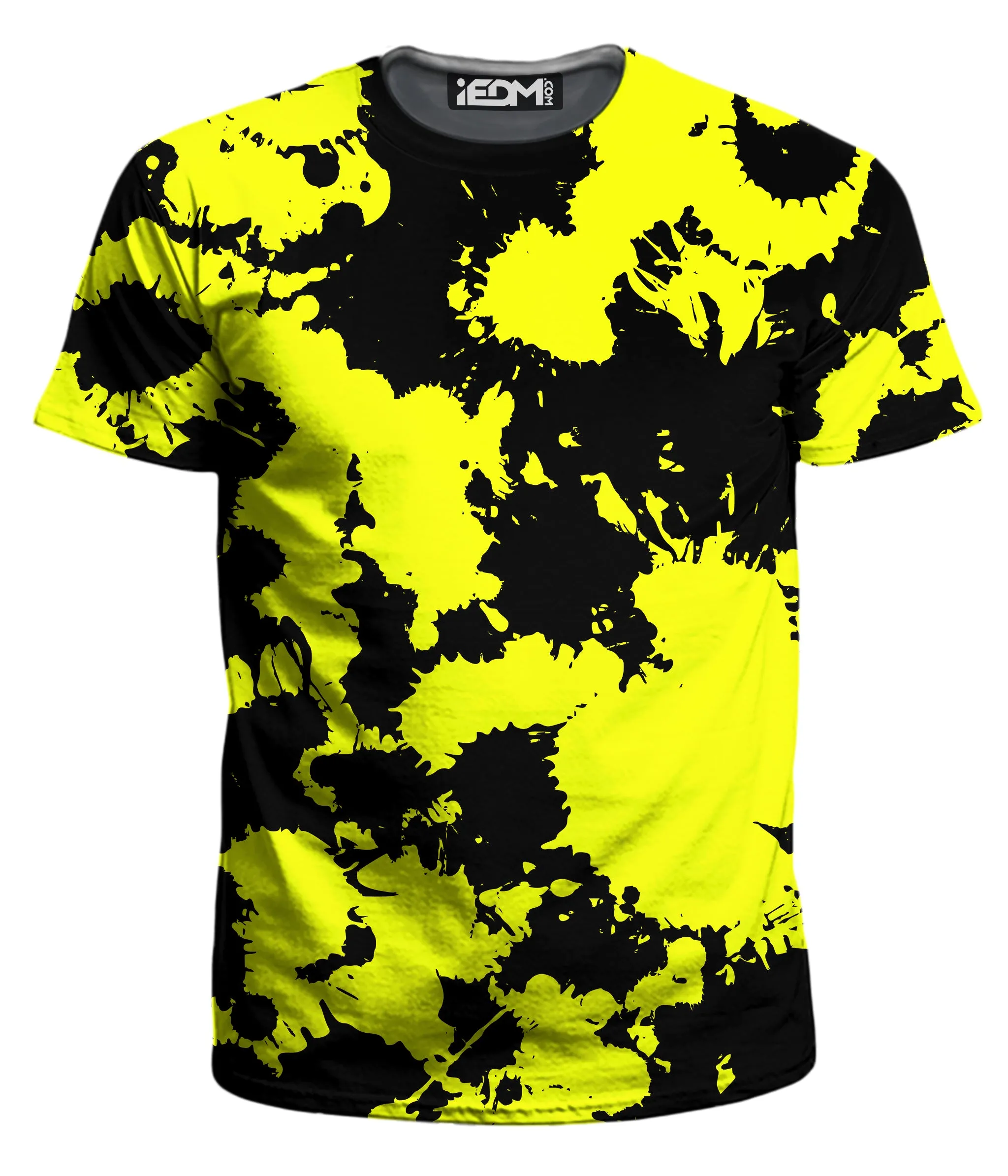 Yellow and Black Paint Splatter T-Shirt and Joggers Combo