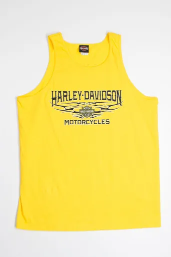 Yellow Harley Davidson Tank