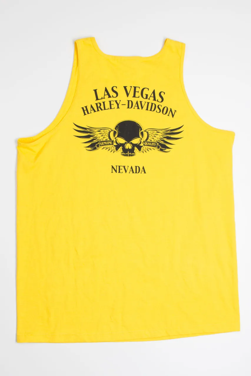 Yellow Harley Davidson Tank