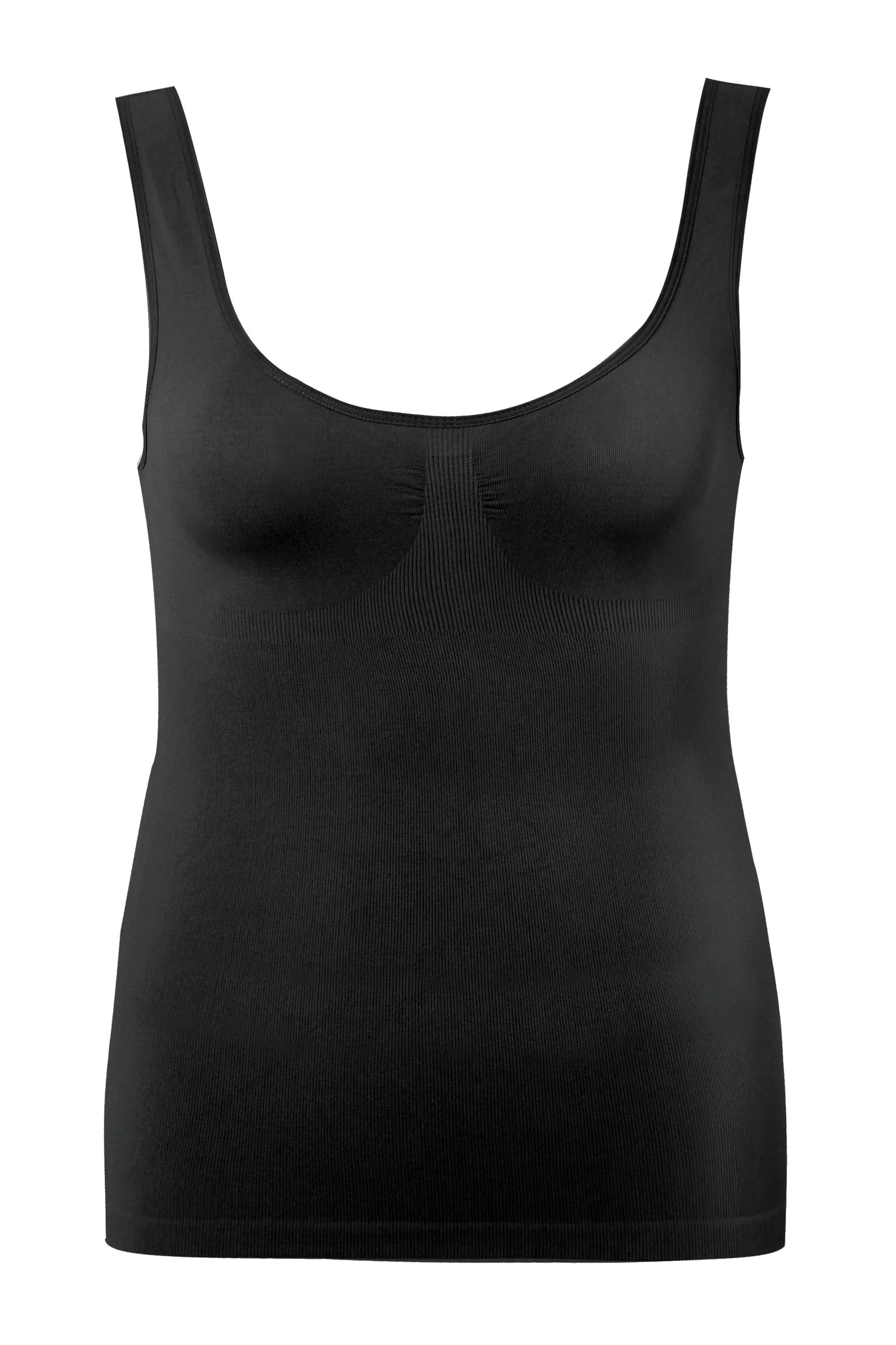 YOURS Curve Black Seamless Control Vest Top