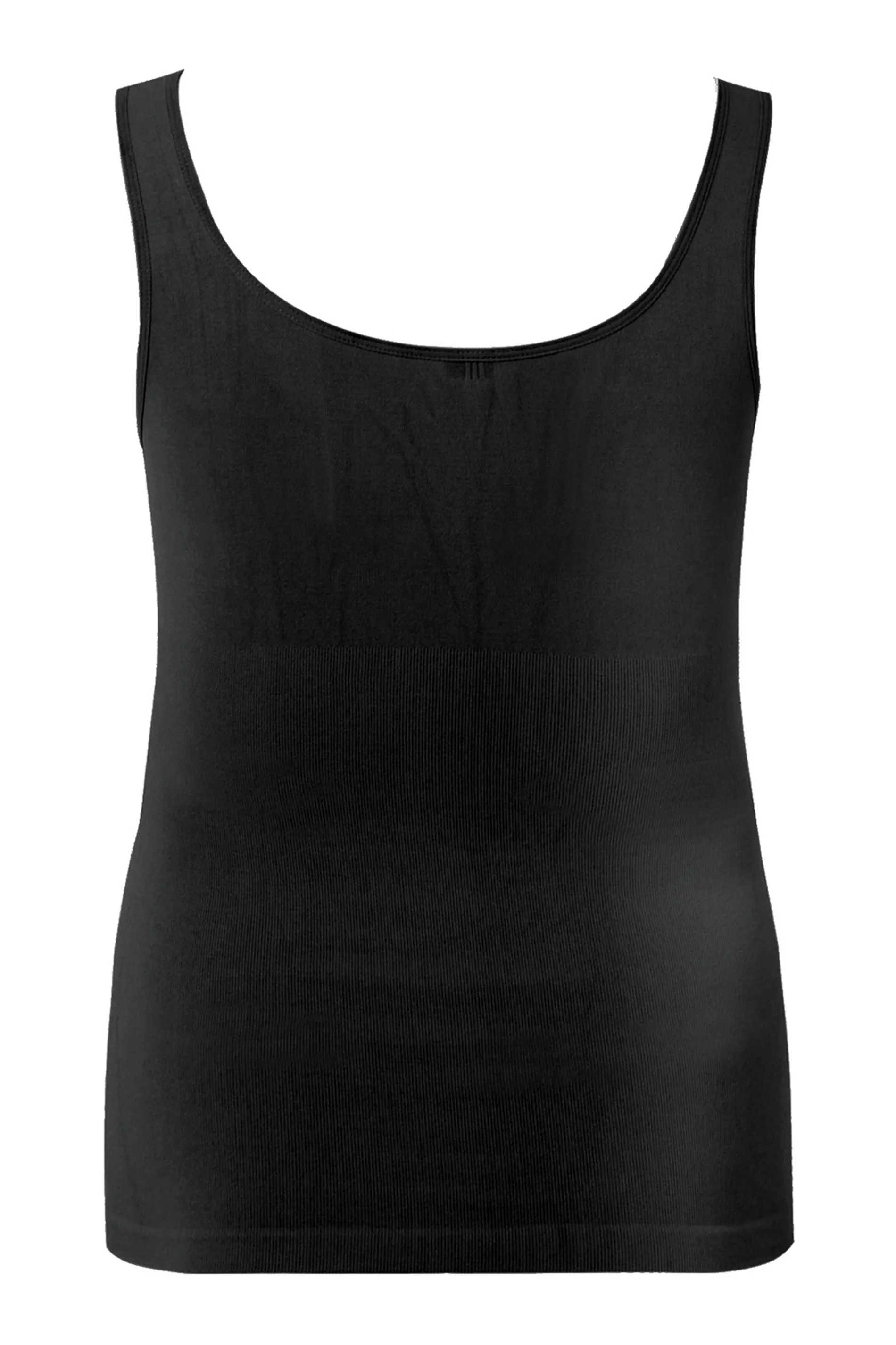 YOURS Curve Black Seamless Control Vest Top