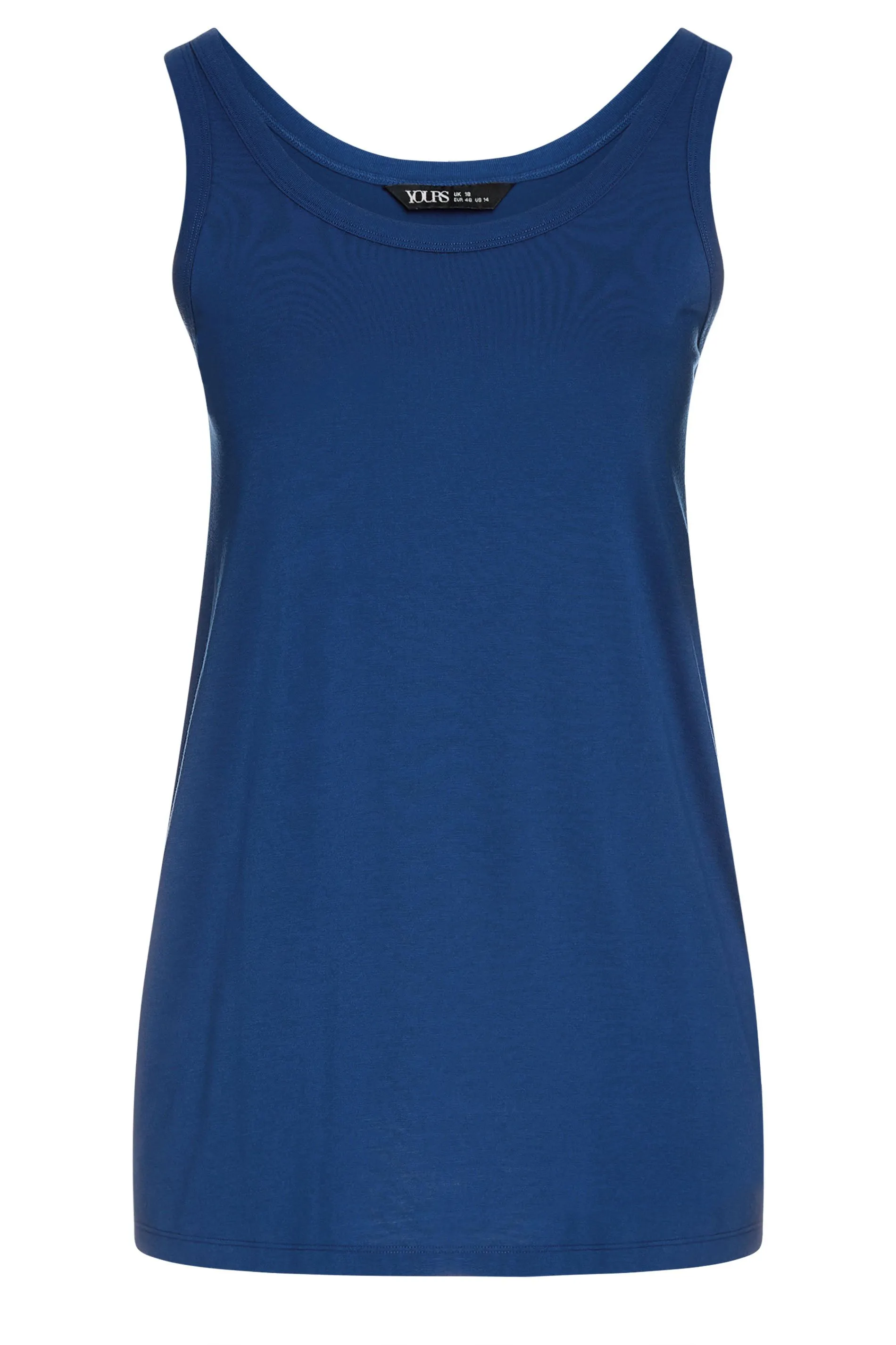 YOURS Curve Blue Core Vest Top