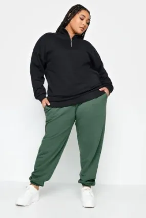 YOURS Curve Green Cuffed Joggers