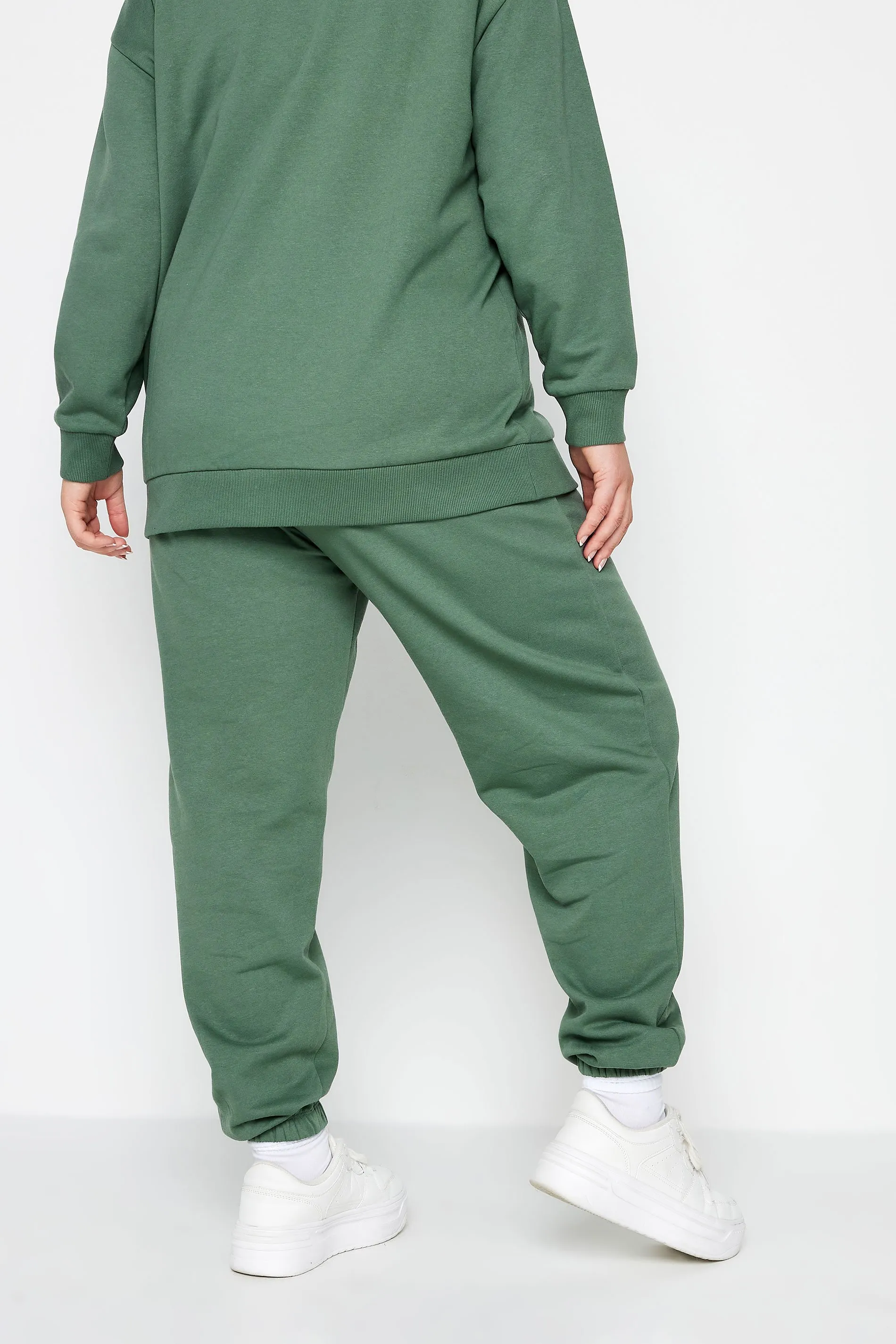 YOURS Curve Green Cuffed Joggers