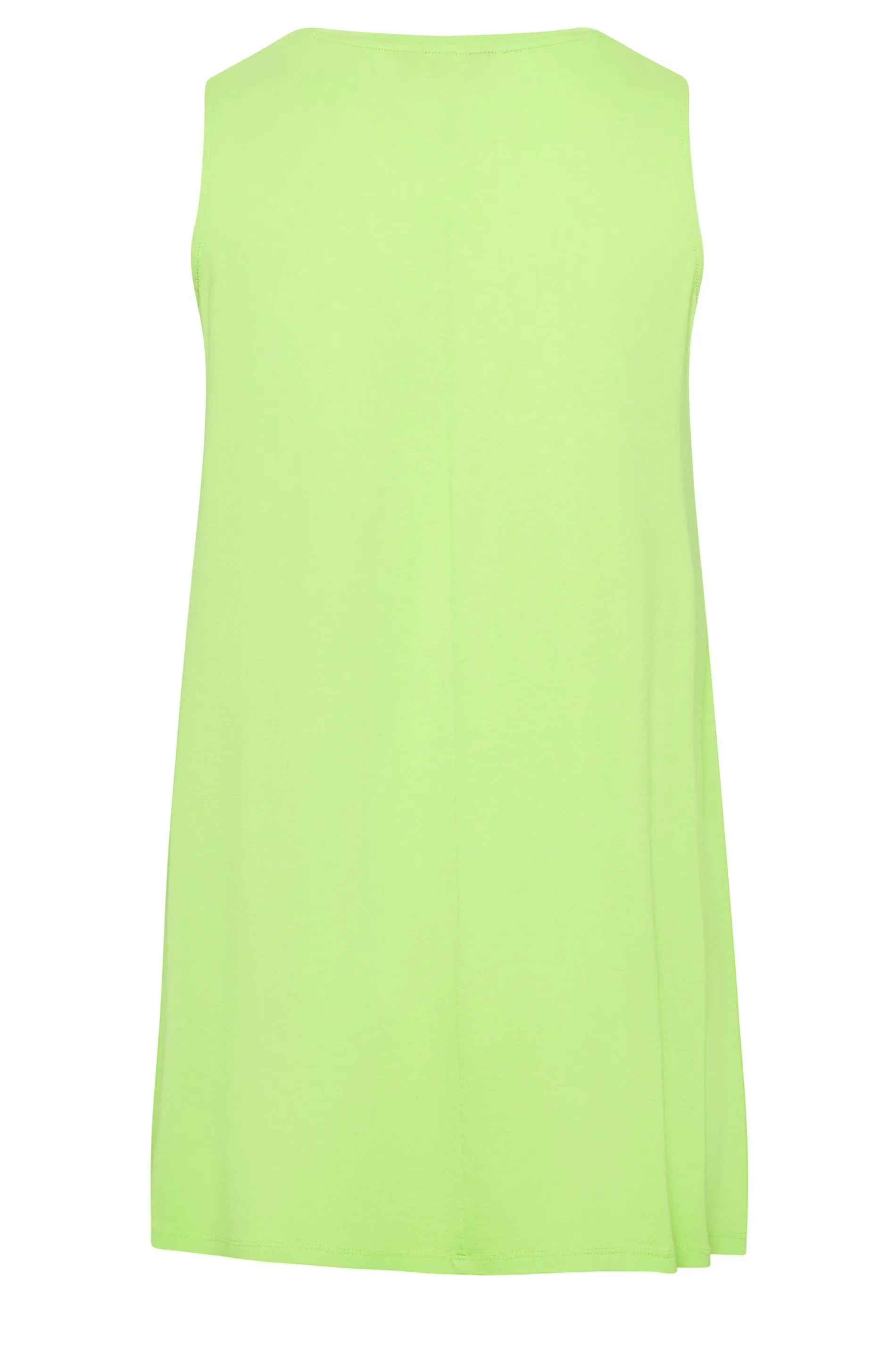 YOURS Curve Lime Green Swing Vest Top