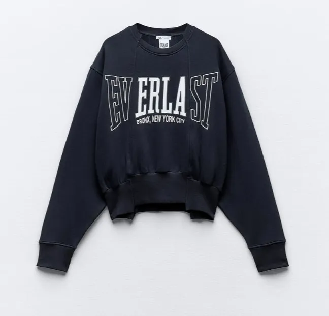 ZARA  |PLUSH SWEATSHIRT EVERLAST® X ZARA