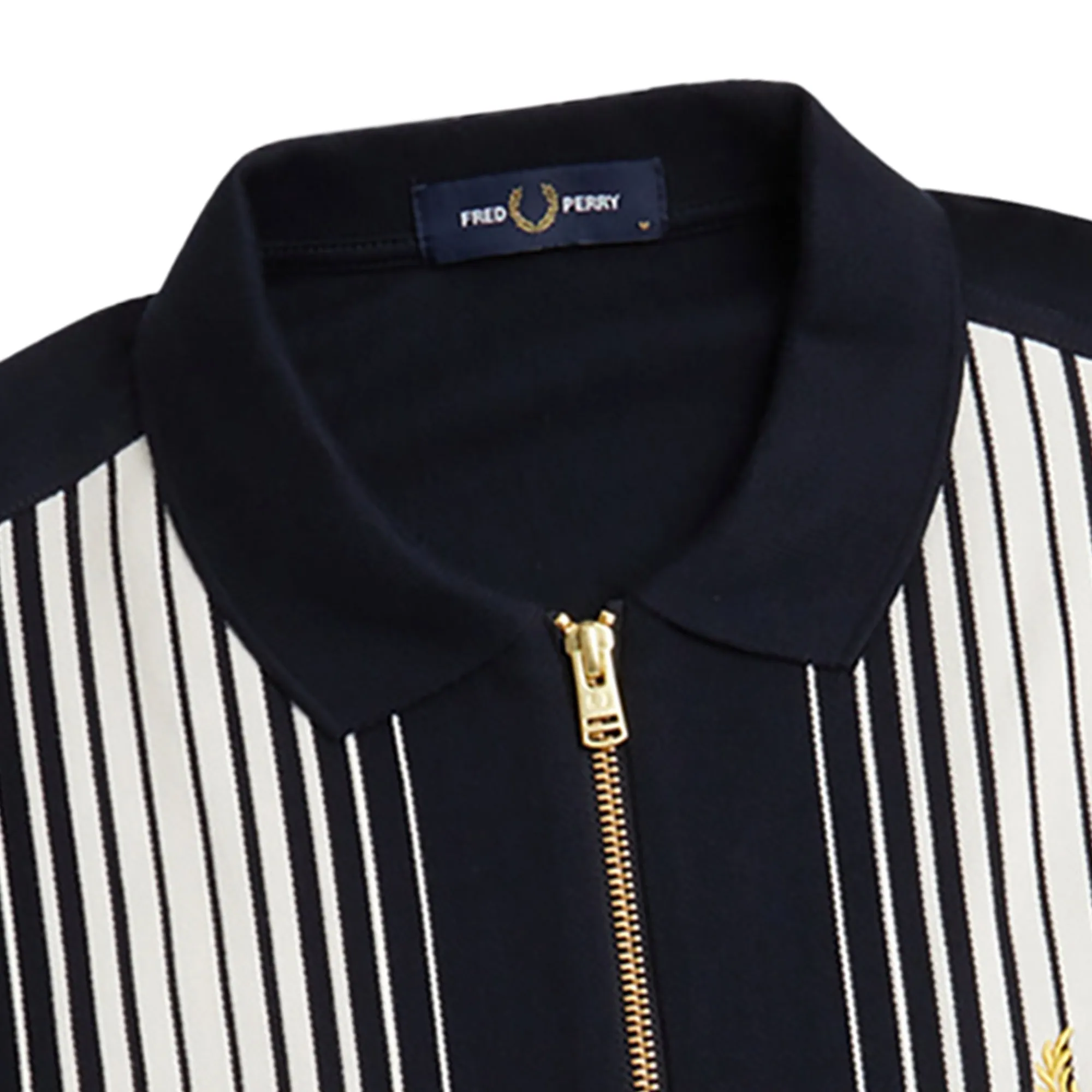 Zip Through Polo Shirt - Navy